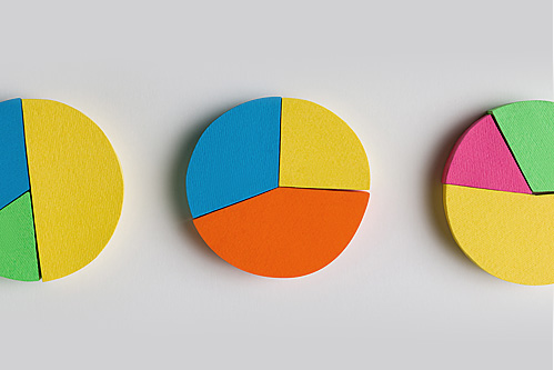 Colorful Pie Chart Blocks